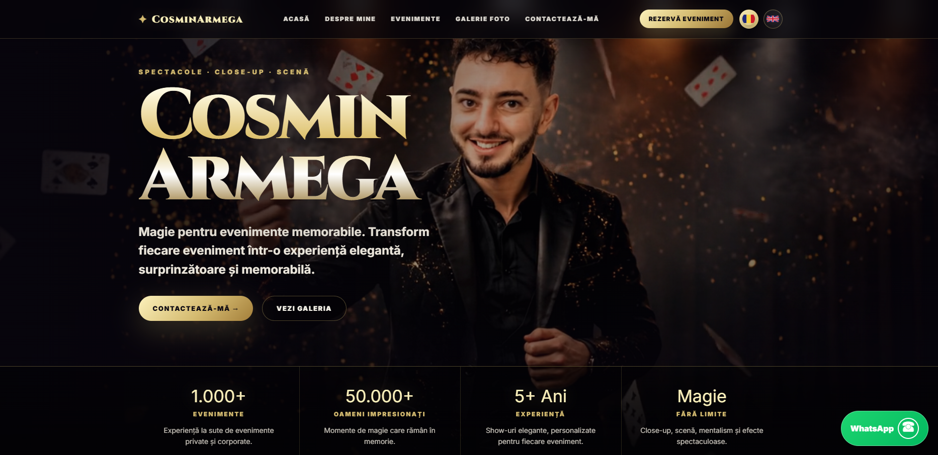Cosmin Armega - Portofoliu Web Design & Case Study PSAcode.Art